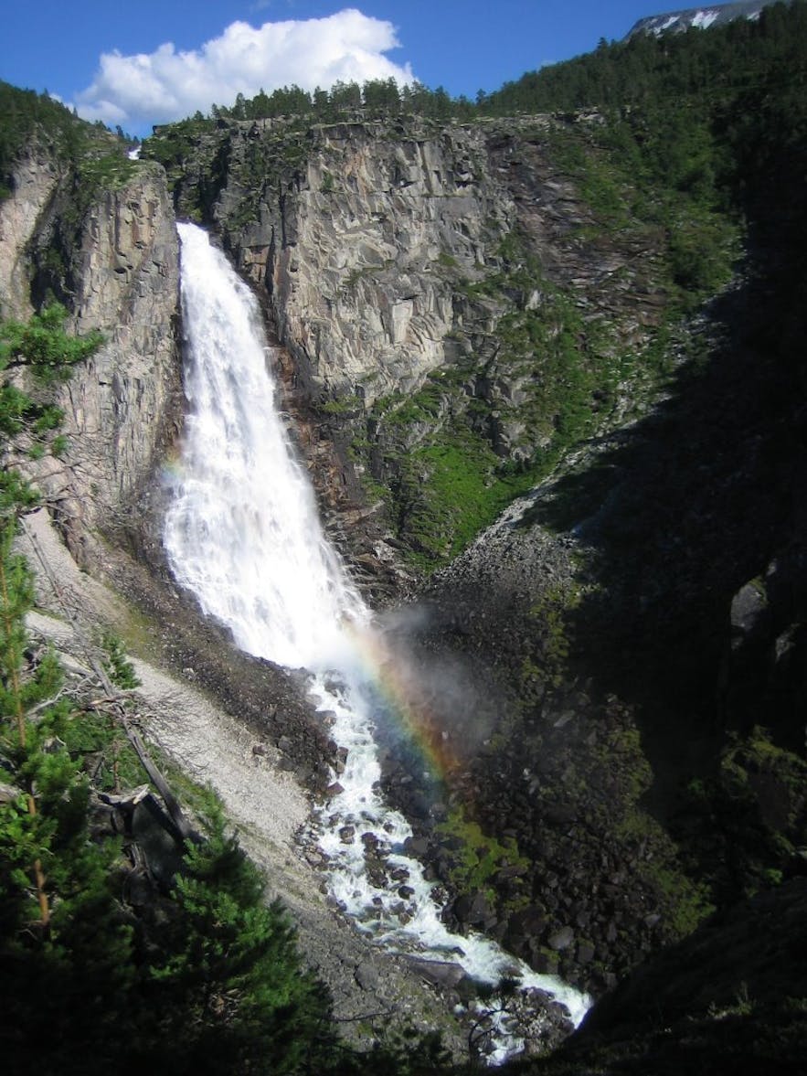 Linndalsfallet waterfall