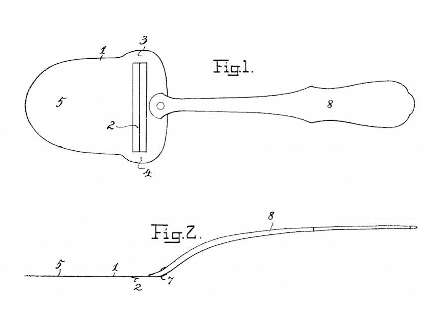 Thor Bjorklund's original cheese slicer patent
