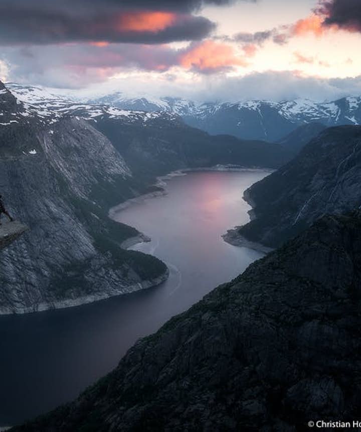 The stunning view from Trolltunga