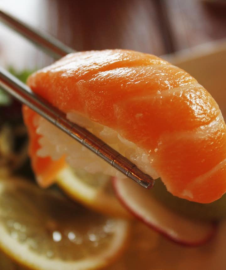 Norwegian salmon in sushi